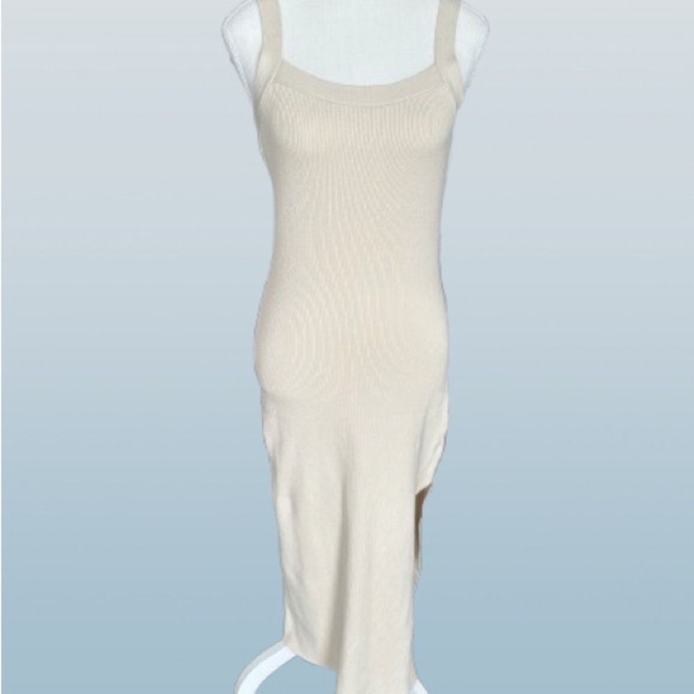 Babaton / Aritzia Cream Knit Midi Dress